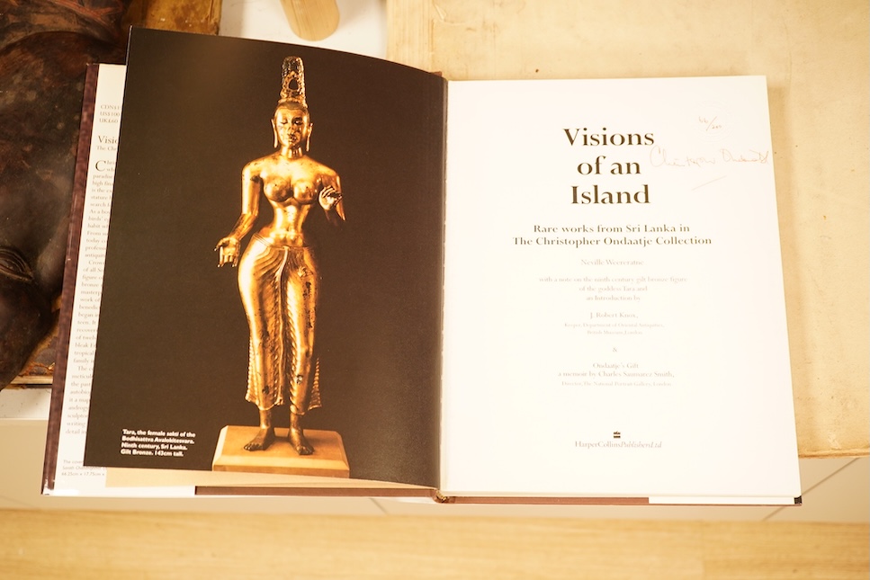 Weereratne, Neville - Visions of an Island: rare works from Sri Lanka in the Christopher Ondaatje Collection. With ... an introduction by J. Robert Knox ... & Ondaatje's Gift: a memoir by Charles Saumarez Smith. Limited